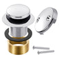 Matte Black Bathtub Drain Tip-Toe Tub Trim Set with Two-Hole Overflow Faceplate Bathroom Tub Drains Replacement Conversion Tub Drain Kit Assembly with Universal Fine & Coarse Thread