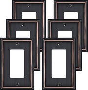 BEYIMEN Classic 1 Decorator wall plate, Oil Rubbed Bronze, 6 pack